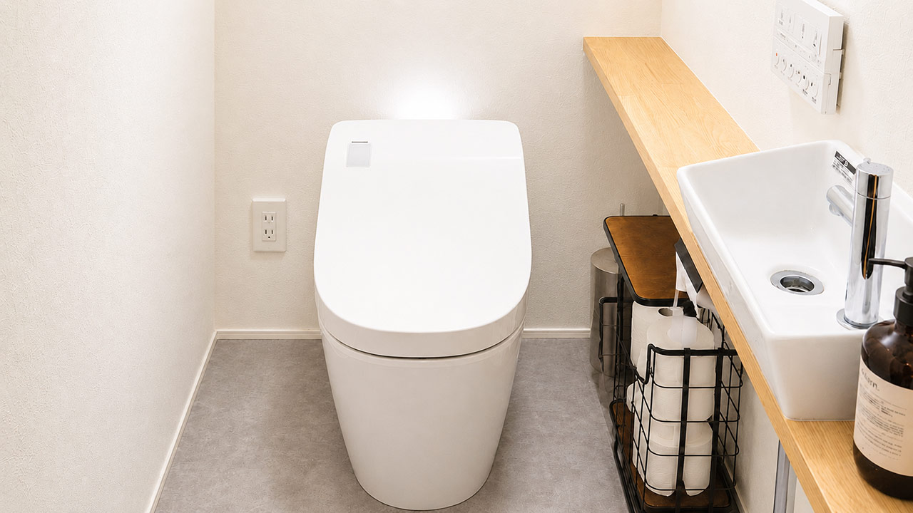 トイレ交換の工事写真を工程ごとに整理するイメージ